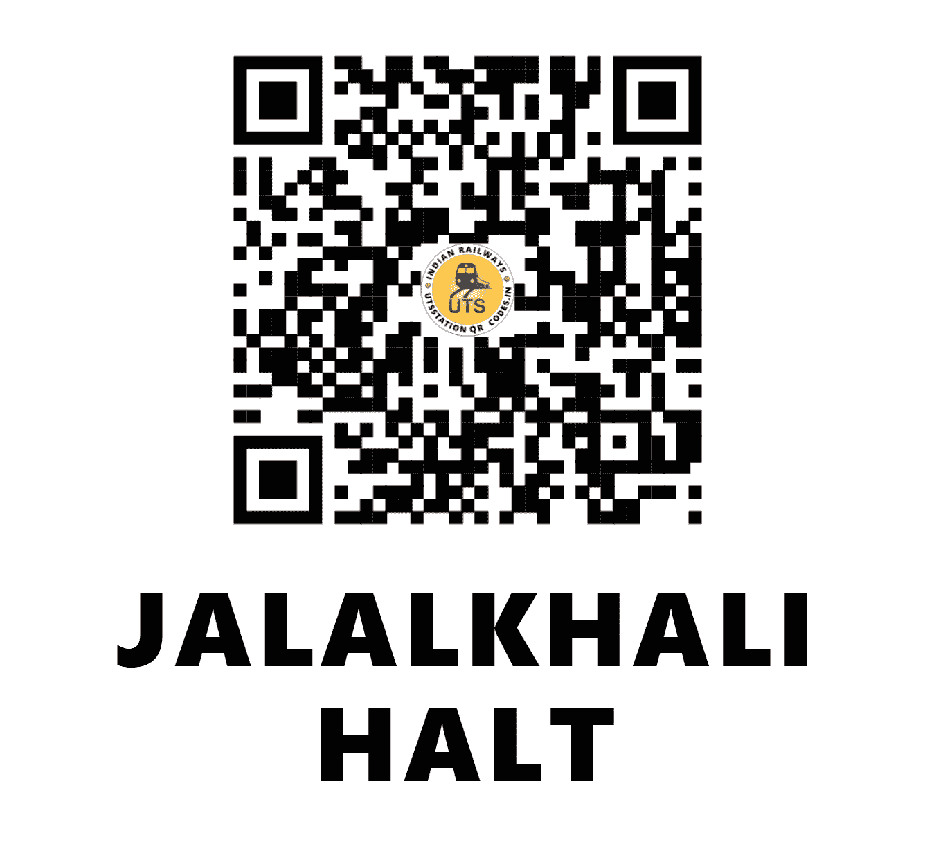 UTS QR Code for JALALKHALI HALT - JKL (ER - WEST BENGAL)